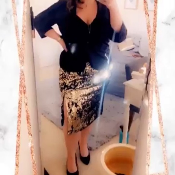 Nine West xxl full sequin skirt - Picture 7 of 7